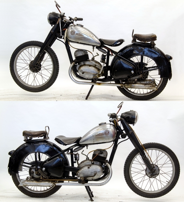 ČZ 150c (1950) - before restoration