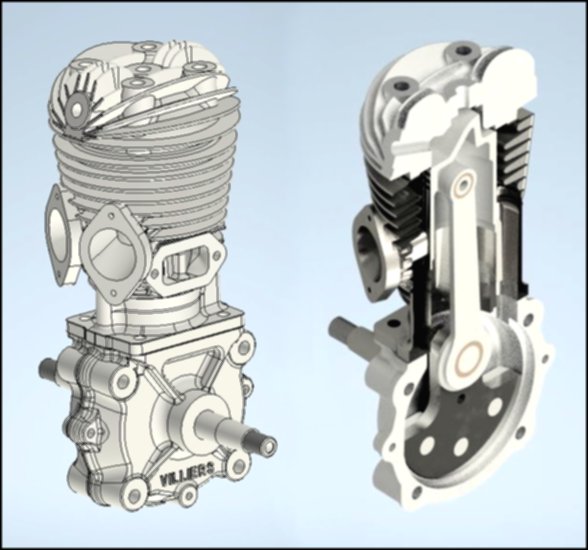 JAWA 175 Villiers - Engine